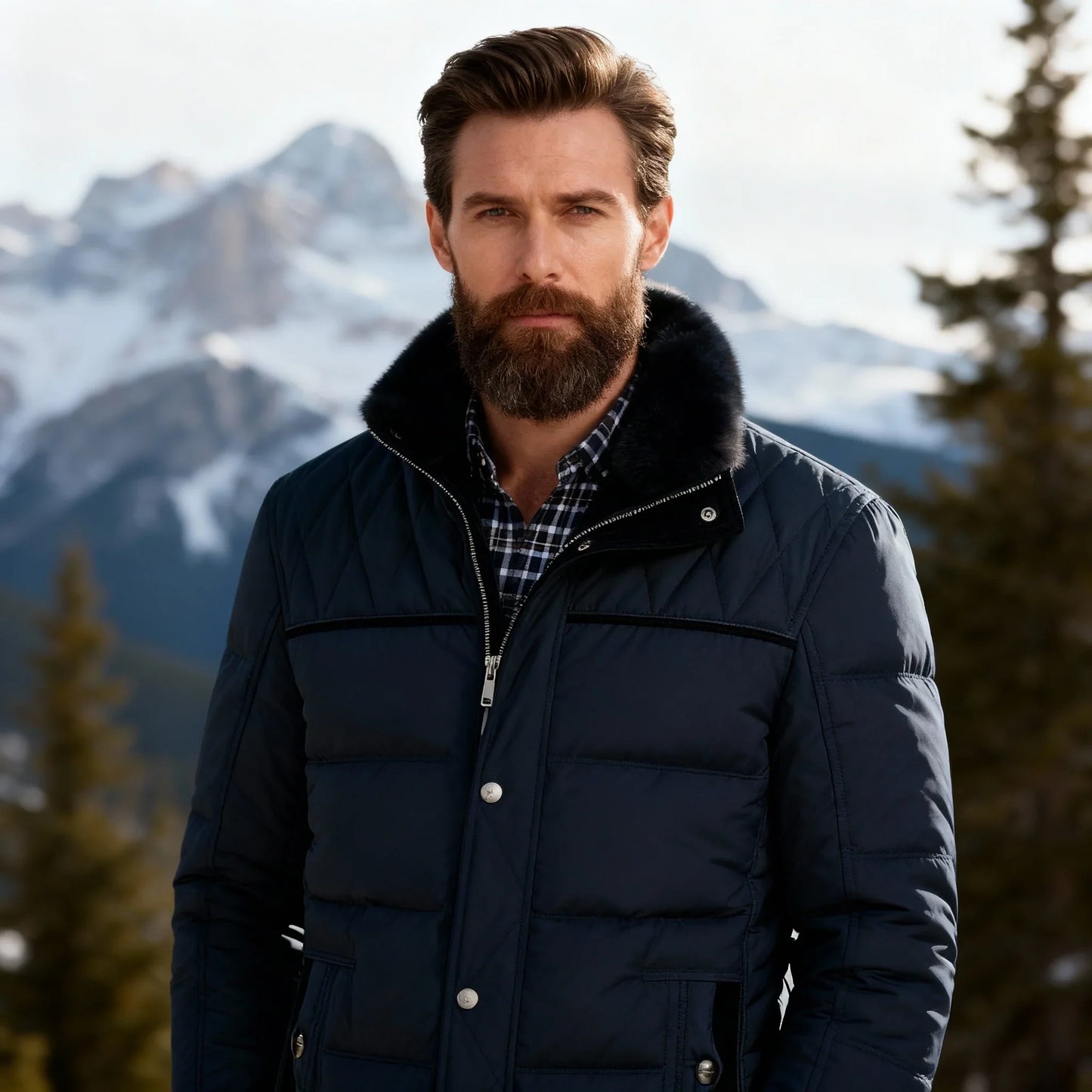 Marco | Giacca Trapuntata Invernale Foderata in Pelliccia Morbida